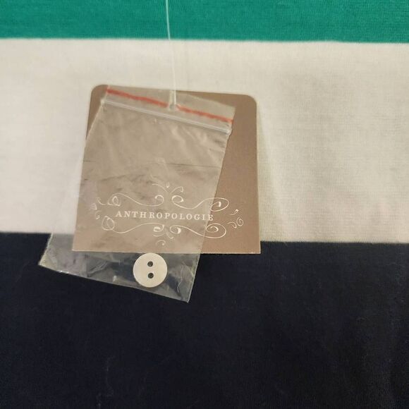 NWT anthropologie One September striped Green top P - Picture 2 of 4